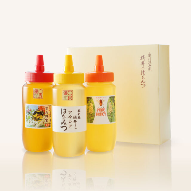 奥利根坂井の蜂蜜ギフト　500g3本セット