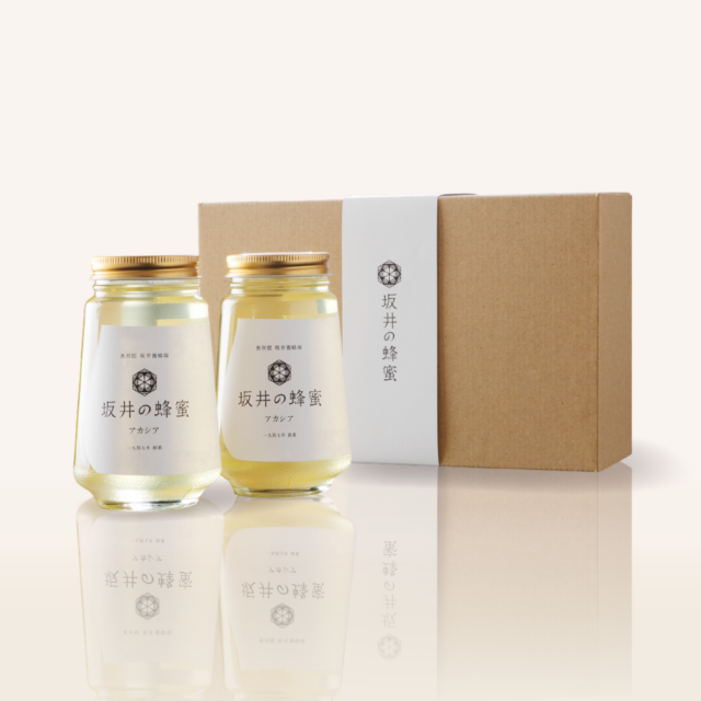 奥利根坂井の蜂蜜ギフト　アカシア蜂蜜450g２本入